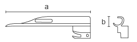 Клинок прямой Миллер ФО (сменный световод)